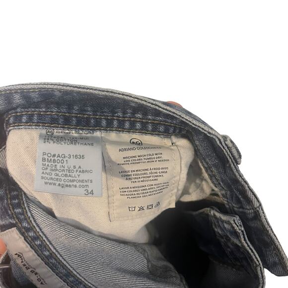AG Adriano Goldschmied Men's Size 34 Inseam 29'5 The Graduate Tailored Leg Jeans - Picture 9 of 11
